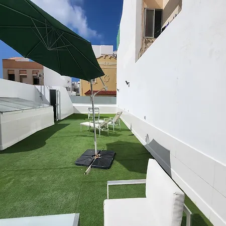 度假居 Beachfront Family With Terrace 大加那利岛拉斯帕尔马斯