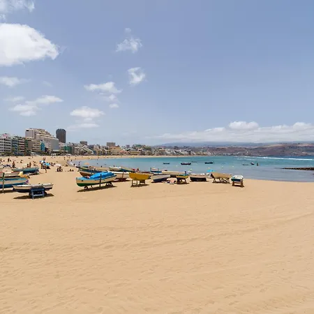 度假居 Beachfront Family With Terrace 大加那利岛拉斯帕尔马斯